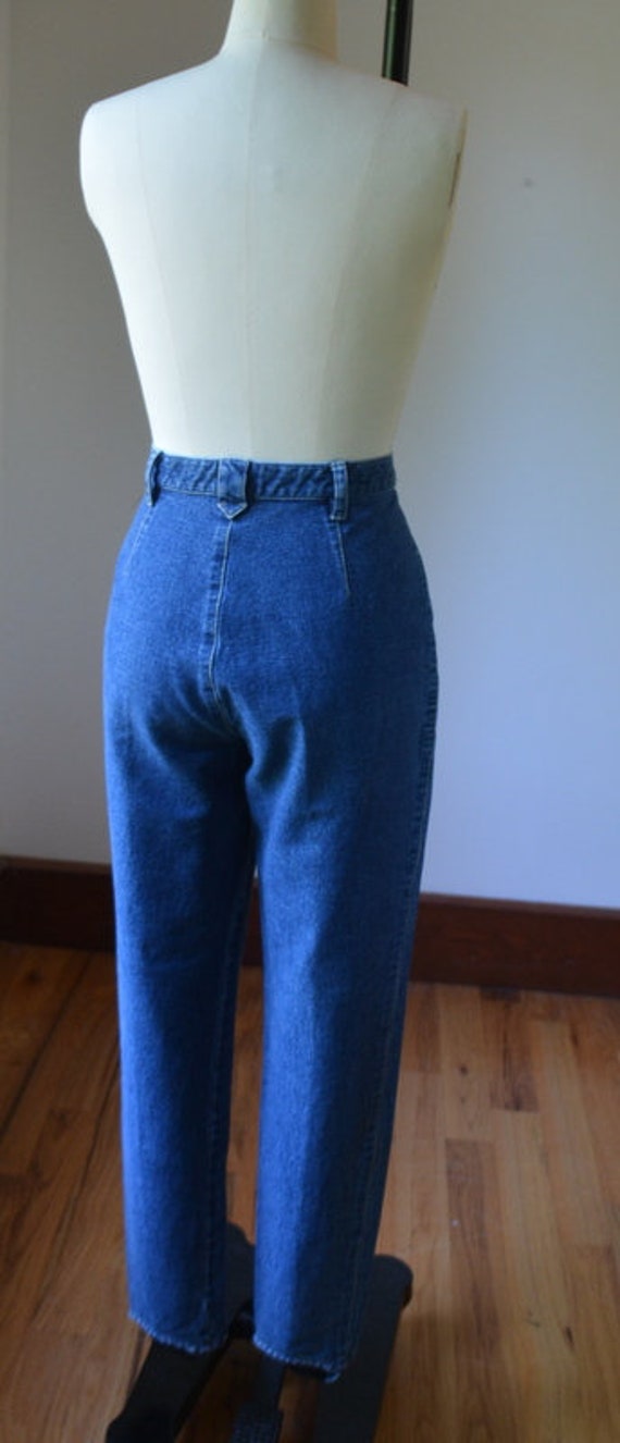 Vintage Tapered Denim Stirrup Jeans By Liz Clairb… - image 8