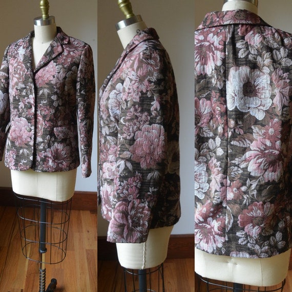 1990's Floral Blazer Women's Size Small By Southe… - image 1