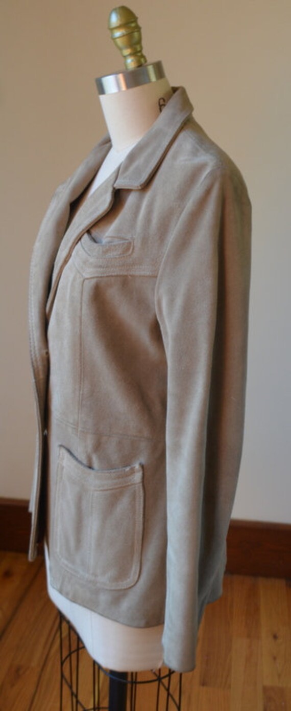 1980's Beautiful Vintage Suede Jacket Size XS - image 5