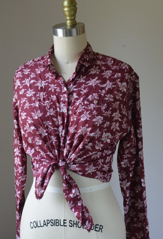 Vintage Bundle Of Three Button Down Dress Blouses… - image 9