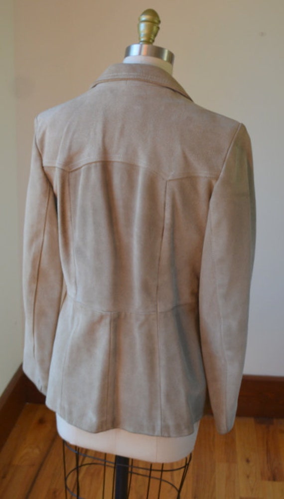 1980's Beautiful Vintage Suede Jacket Size XS - image 7