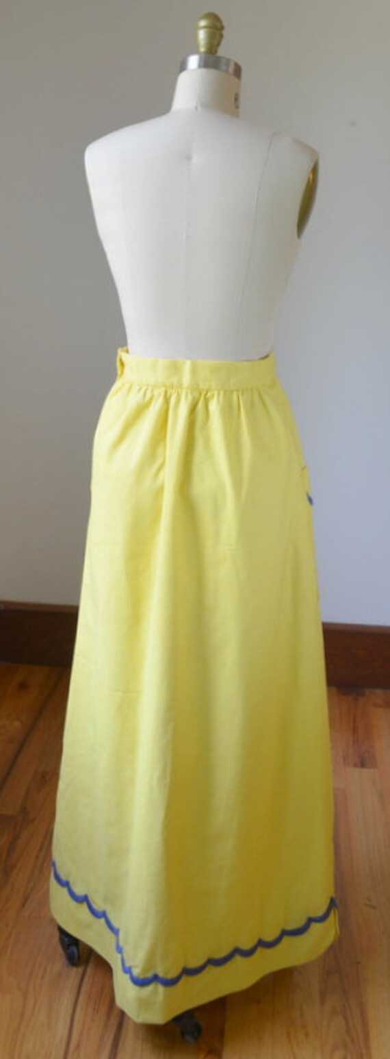 VTG HIGH-WAISTED BROWN YELLOW BLACK BOTANICAL LEAF A-LINE SUMMER SKIRT UK 8
