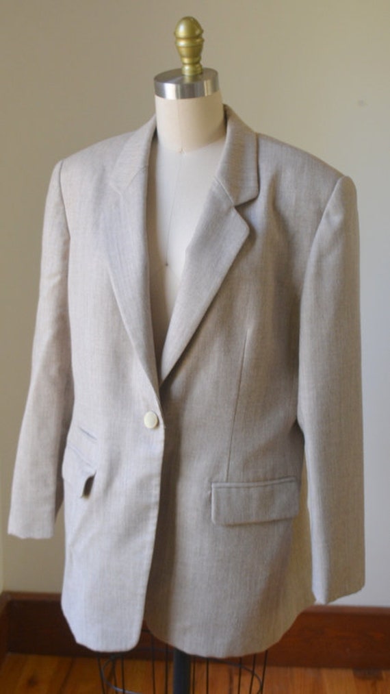 1990's Wool Pants Suit By Jones NY Women's Size 1… - image 9