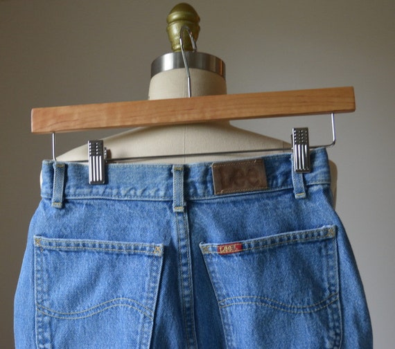 80’s High Waist Pleated Denim Jeans By Lee Waist … - image 8
