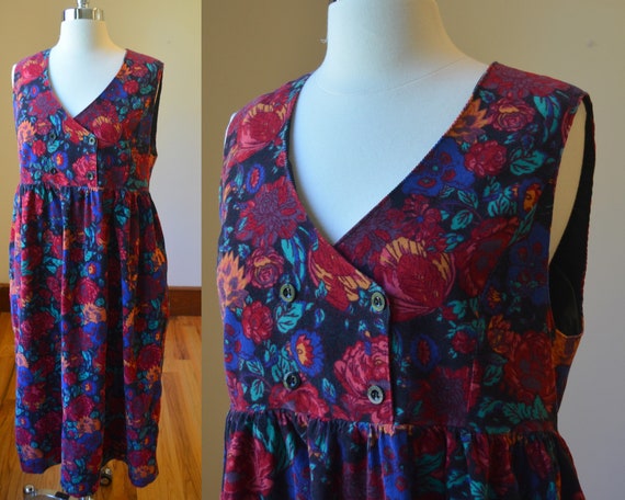 90's Vintage Laura Ashley Corduroy Jumpsuit Size 1