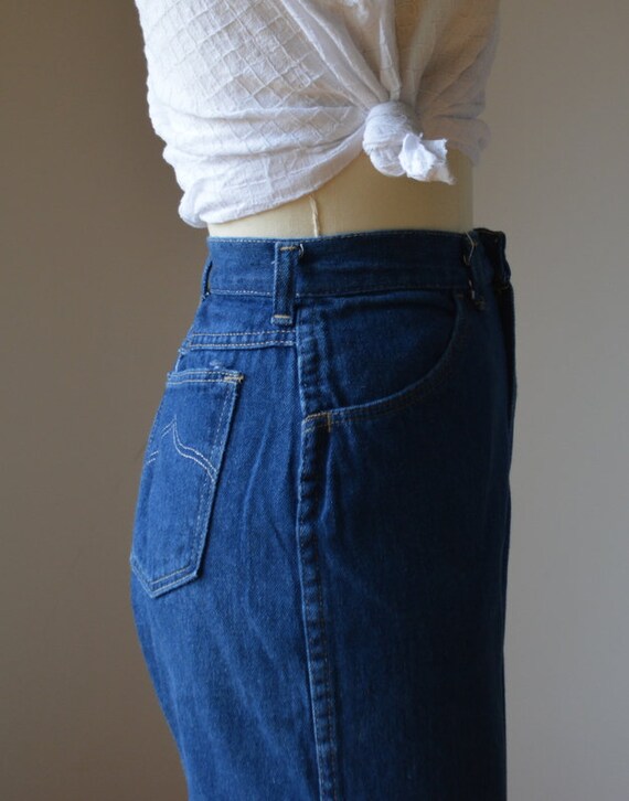 1980's Vintage Women's Denim Jeans By Rustler 27/… - image 6
