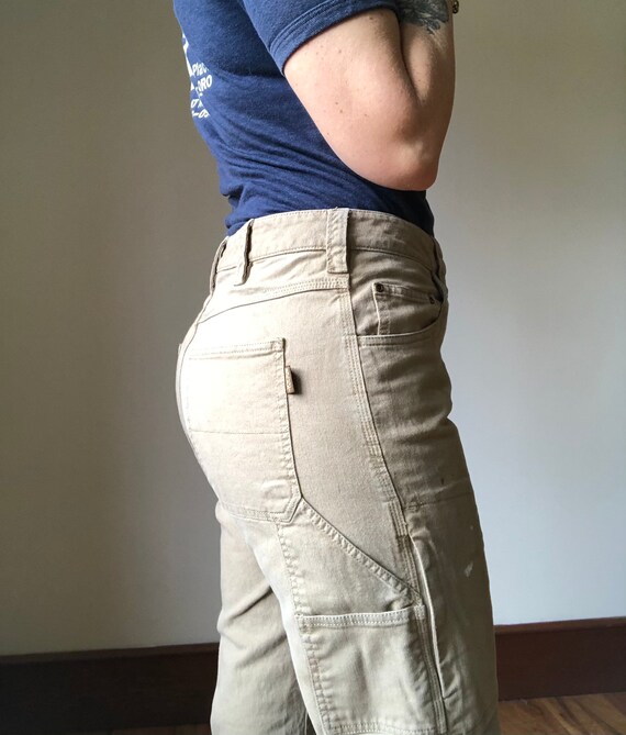 Vintage Khaki Denim Work Pants Size Women’s 10, K… - image 5