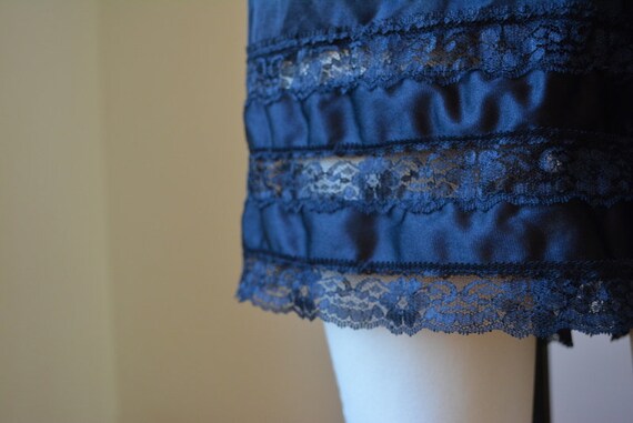 Vintage Black Lace Nylon Tap Panties Size XXL - image 4