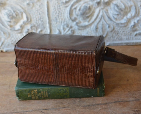 1940/50's Brown Leather Kelly Bag, Vintage Brown … - image 10