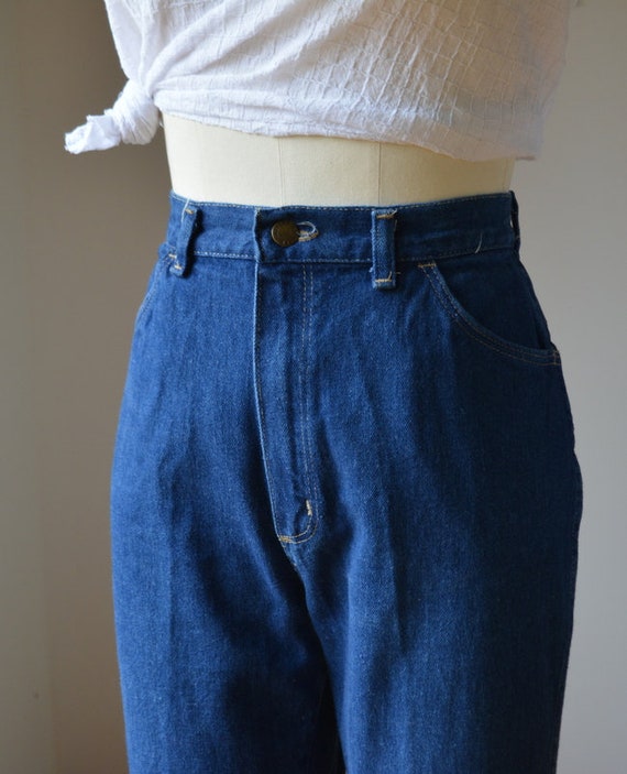 1980's Vintage Women's Denim Jeans By Rustler 27/… - image 3