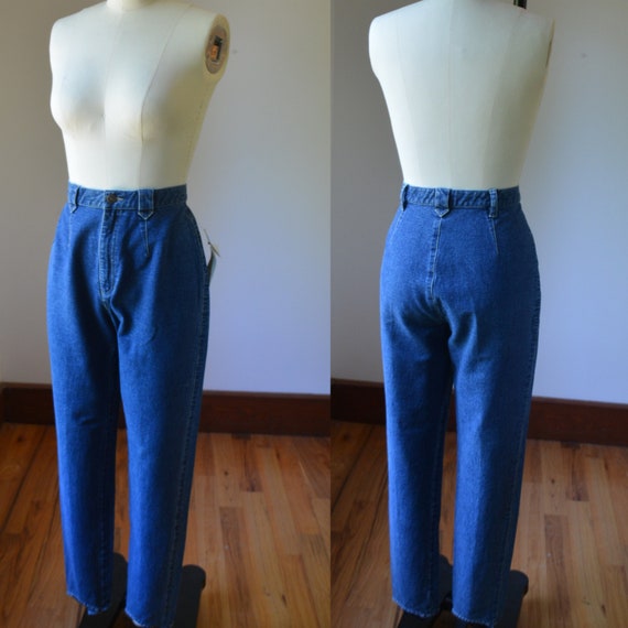 Vintage Tapered Denim Stirrup Jeans By Liz Clairb… - image 1