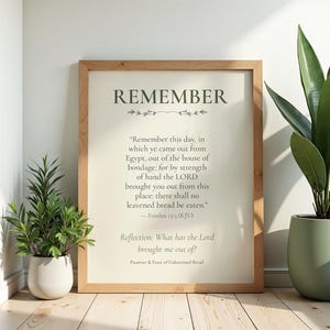Tarjetas devocionales de las Escrituras para la Pascua / Arte de mesa de Pésaj (versión RV) (descarga digital)