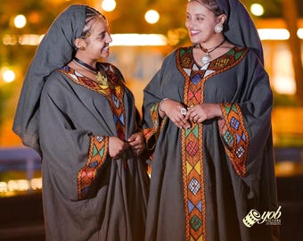 Handmade Ethiopian Cotton Kemis – Traditional Habesha Dress