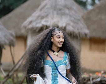 Handmade Ethiopian Cotton Kemis – Traditional Habesha Dress