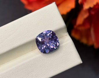 AAA Flawless, door het lab gemaakte Alexandriet kussengeslepen, 10 x 9,8 x 6 mm, 5,0 kt, losse gefacetteerde edelsteen voor het maken van sieraden