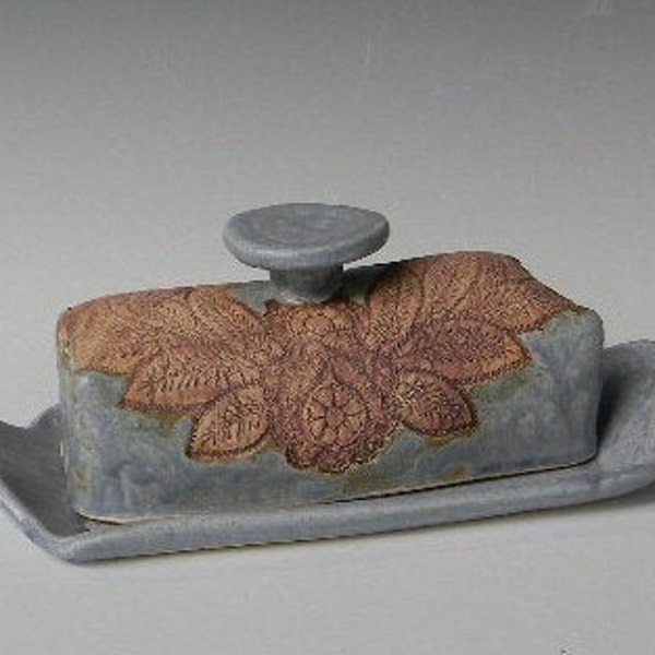 Rose Lace Impressed Butter Dish