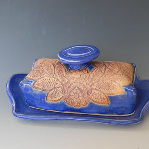 Rose Lace Impressed Butter Dish image 5