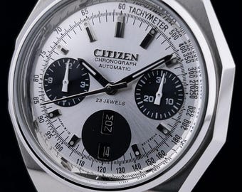Citizen Bullhead Panda Dial Octagonal Bullhead Automatic