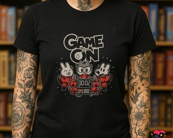 GAME ON T-Shirt | Bomb Busters Inspired Retro Board Game Tee | Party Puzzle Gamer Shirt | Black Unisex Tee