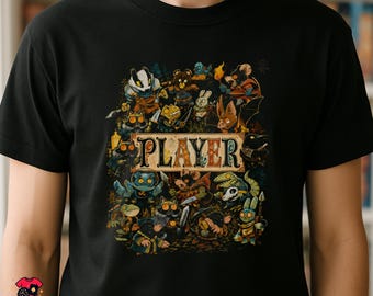 Root Inspired PLAYER T-Shirt | Retro Board Game Tee | Woodland Strategy Gamer Gift | Asymmetric Board Game Unisex Shirt
