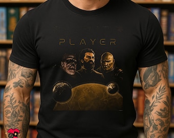 Dune Imperium Inspired PLAYER T-Shirt | Retro Board Game Tee | Sci-Fi Strategy Gamer Gift | Arrakis Desert Unisex Shirt