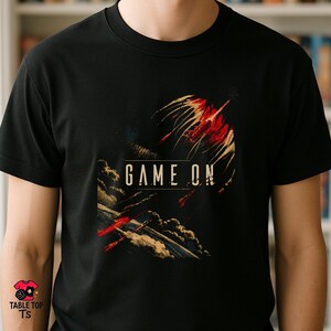 GAME ON T-Shirt | Voidfall Inspired Retro Board Game Tee | Sci-Fi Strategy Gamer Shirt | Black Unisex Tee
