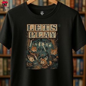 Camiseta LET'S PLAY: Camiseta retro de juego de mesa inspirada en Root