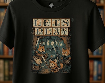 LET'S PLAY T-Shirt: Root Inspired Retro Board Game Tee