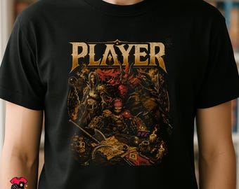 Gloomhaven Jaws of the Lion Inspired PLAYER T-Shirt | Retro Board Game Tee | Fantasy Gamer Gift | Dungeon Crawler Unisex Shirt