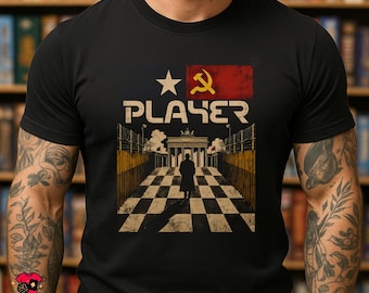 Twilight Struggle Inspired PLAYER T-Shirt | Retro Board Game Tee | Cold War Strategy Gamer Gift | Geopolitical Board Game Unisex Shirt