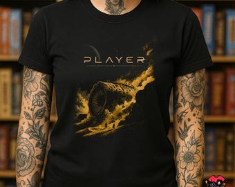 Dune Imperium Uprising Inspired PLAYER T-Shirt | Retro Board Game Tee | Sci-Fi Strategy Gamer Gift | Desert Warfare Unisex Shirt