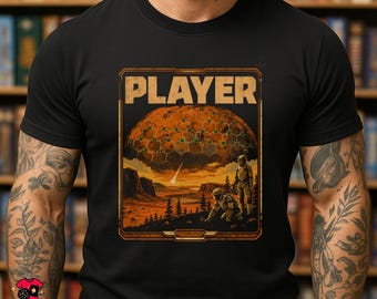Terraforming Mars Inspired PLAYER T-Shirt | Retro Board Game Tee | Space Strategy Gamer Gift | Mars Sci-Fi Unisex Shirt