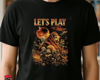 LET'S PLAY Twilight Imperium Inspired T-Shirt | 4X Space Strategy Board Game Tee | Sci Fi Tabletop Gamer Shirt | Galactic Gift