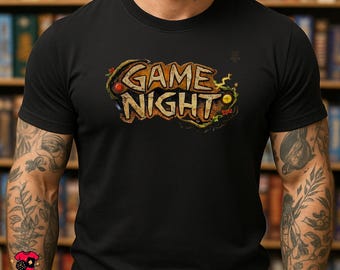 GAME NIGHT T-Shirt: Spirit Island Inspired Retro Board Game Tee | Elemental Strategy Gamer Shirt | Tabletop Gift
