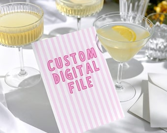 Fichier numérique personnalisé, conception de bannière imprimable, téléchargement de bannière de fête personnalisée, bannière de shower de bébé anniversaire EVJF imprimable