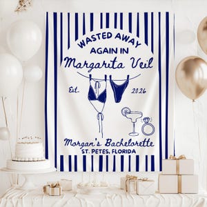 Margarita bach party backdrop sign
