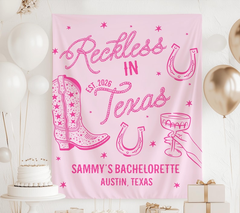 Austin bachelorette photo sign