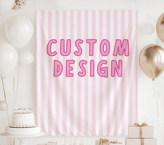 Custom Bachelorette Banner, Custom Birthday Banner, Print Own Design Banner, Custom Design Sign Made to Order