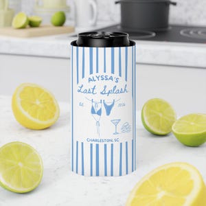 pool party bachelorette can cooler