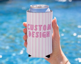 Custom Bachelorette Cozie, Custom Bachelorette Can Cooler, Custom Birthday Can Cooler, Bachelorette Party Favors, Birthday Party Favors