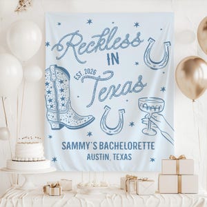 Western themed bachelorette banner