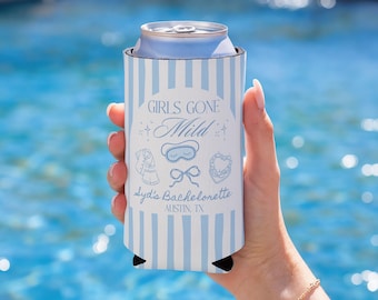 Girls Gone Mild Cozie, Girls Gone Mild Bachelorette Favors, Girls Gone Mild Part Favors, Custom Bachelorette Cozie