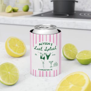 beach themed bachelorette drink sleeve