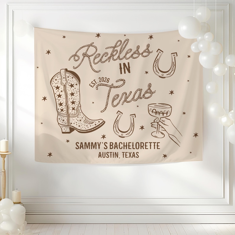 Reckless in Texas party sign