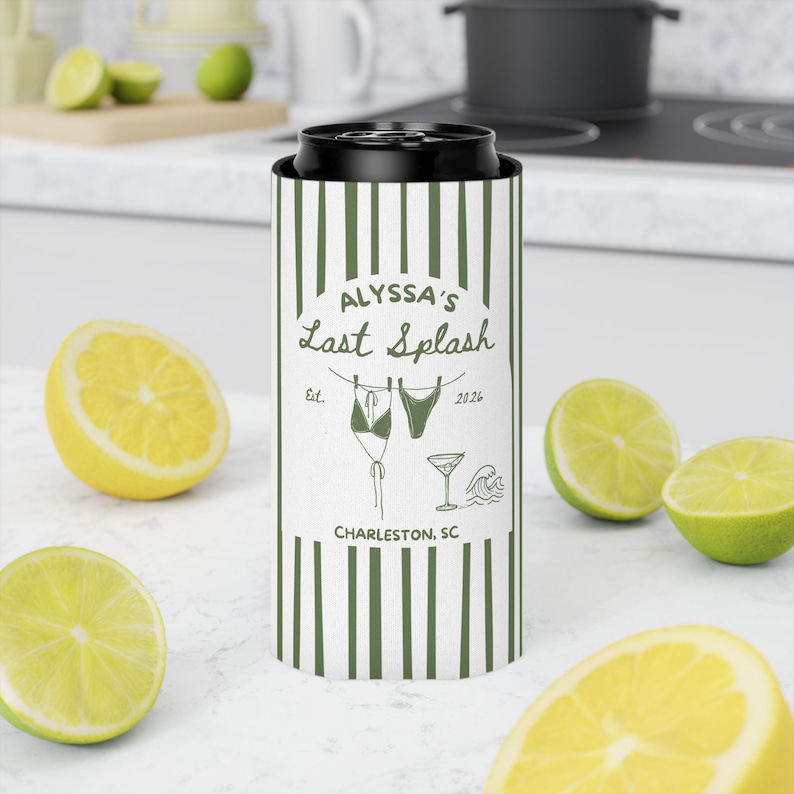 personalized bridal party drink sleeve