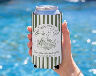 Cabin Crew Before I Do Cozie, Cabin Crew Party Favor, Mountain Bachelorette Can Cooler, Cabin Crew Before I Do Decorations, Mountain Bach