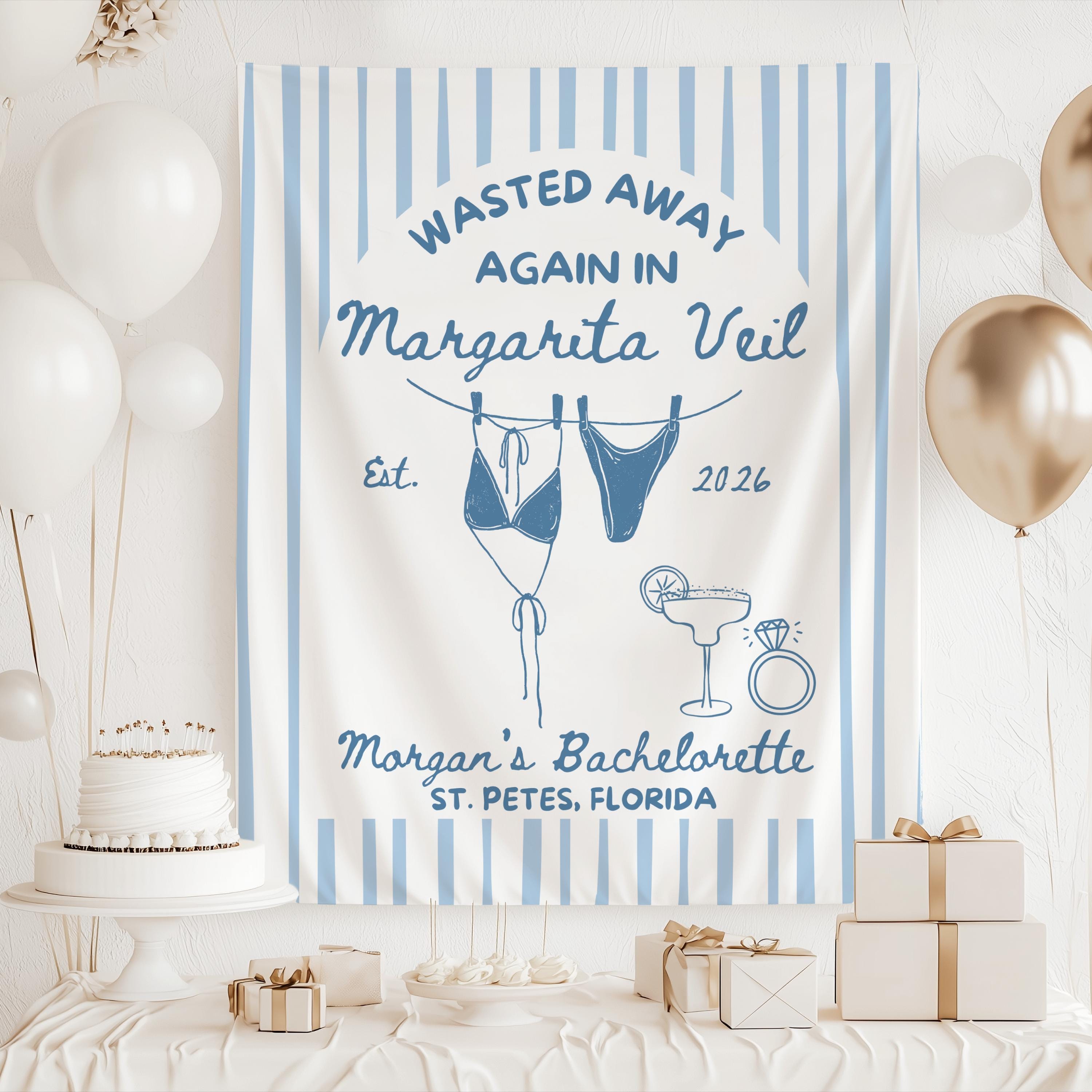 Margarita Veil Bachelorette Banner, Margaritaveil Bachelorette Backdrop ...