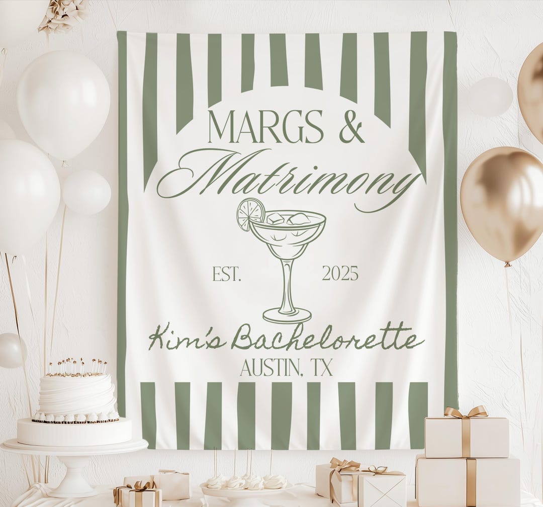 Margs and Matrimony Bachelorette, Margaritas and Matrimony Banner ...