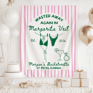 Destination bachelorette margarita party sign