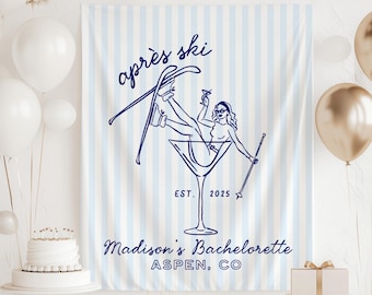 Après Ski Bachelorette Banner, Apres Ski Backdrop, Ski Bachelorette Decorations, Winter Bachelorette Backdrop, Mountain Bachelorette Sign